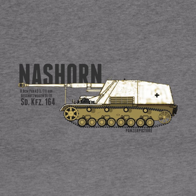 Nashorn Tank Destroyer Winter by Panzerpicture